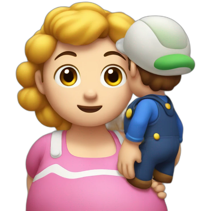 Pregnant Mario emoji