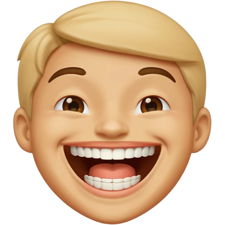 Laughing face emoji