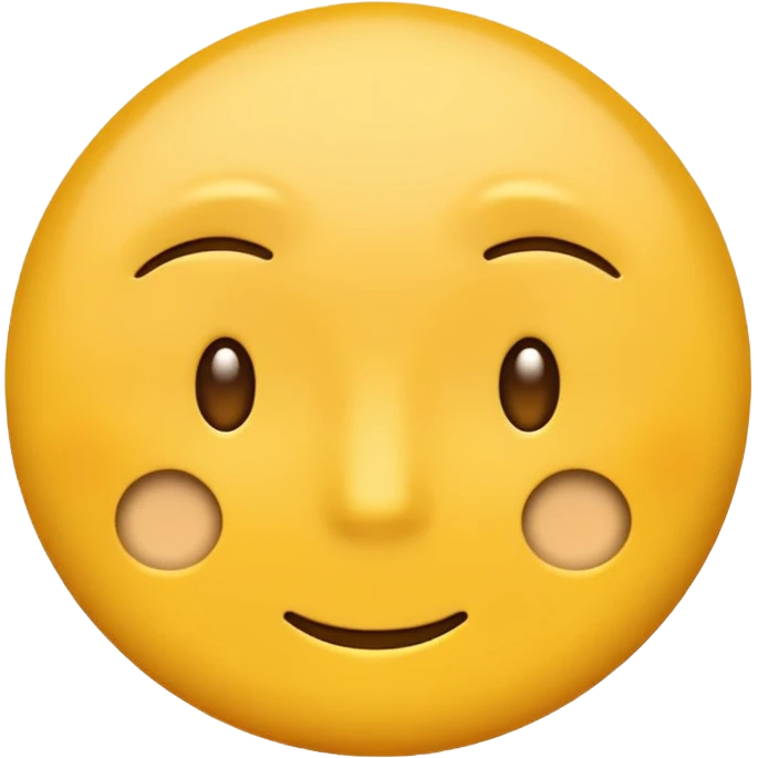 simple circular yellow emoji face with a calm or neutral expression and question marks around it emoji