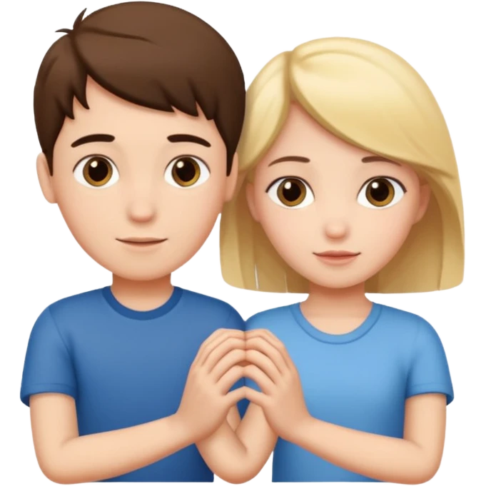 Love with boy and girl hands emoji