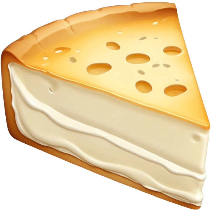 cinematic-realistic-brie-cheese-emoji,-featuring-a-creamy gooey center,-soft-ripened-cheese-with-a-delicate-rind-rendered-with-lifelike-detail-and-inviting,-natural-lighting. emoji