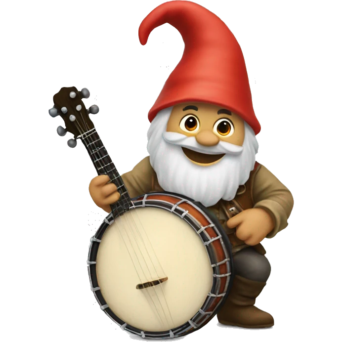 Banjo playing gnome emoji