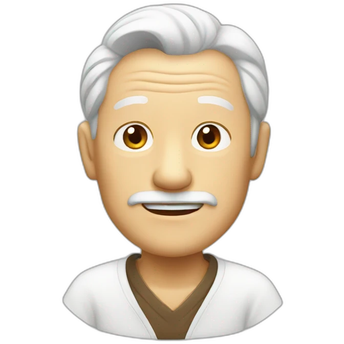 Grandpa in benten emoji