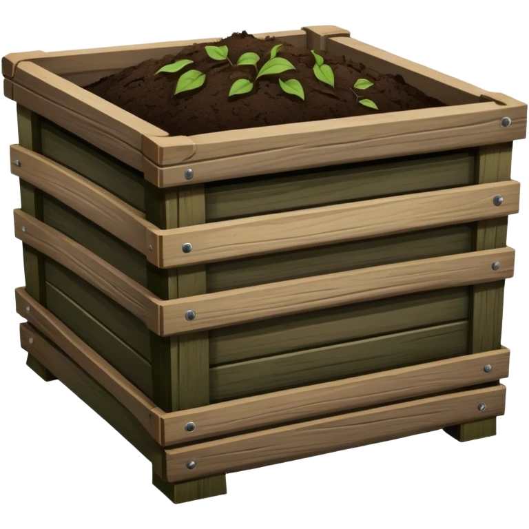 Compost Bin with compost emoji