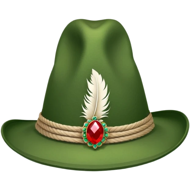 tyrolean hat emoji