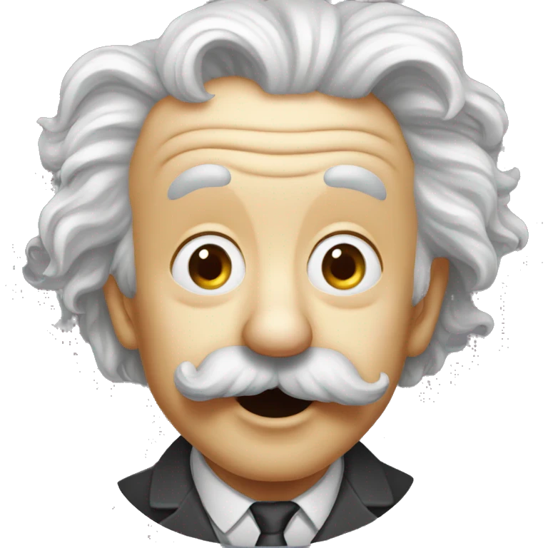 albert einstein sticking out tongue emoji
