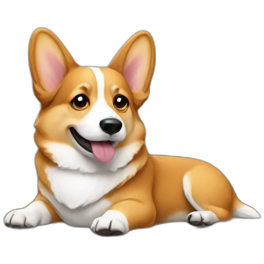 Corgi on the couch emoji