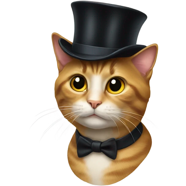 cat with a tophat emoji