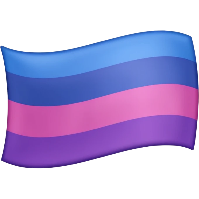 La bandera que representa la bisexualudad emoji