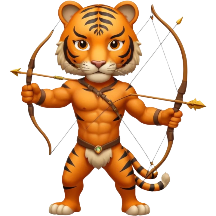 Tiger archer emoji