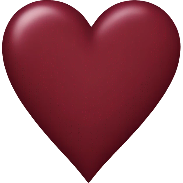 Maroon heart emoji