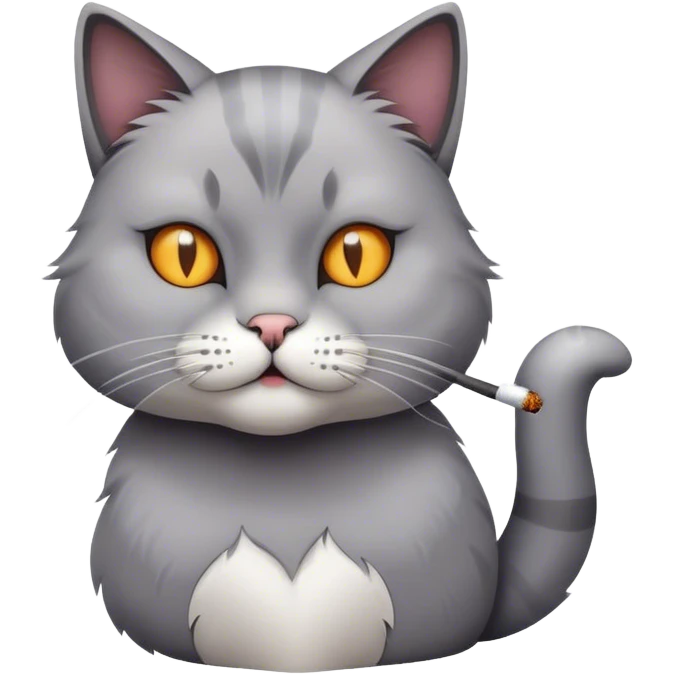 Cat smoking  emoji