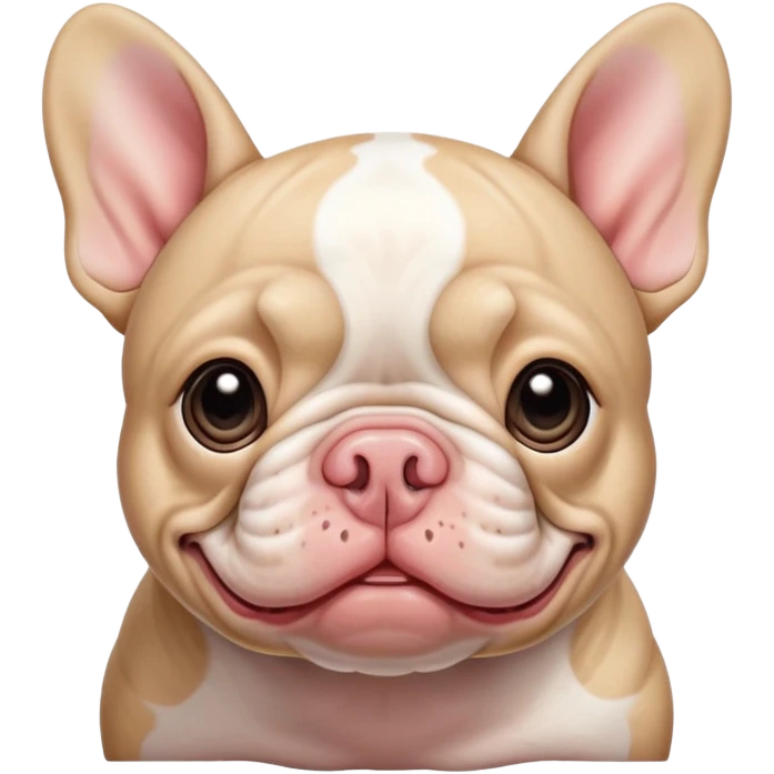 French bulldog combined with a pig emoji