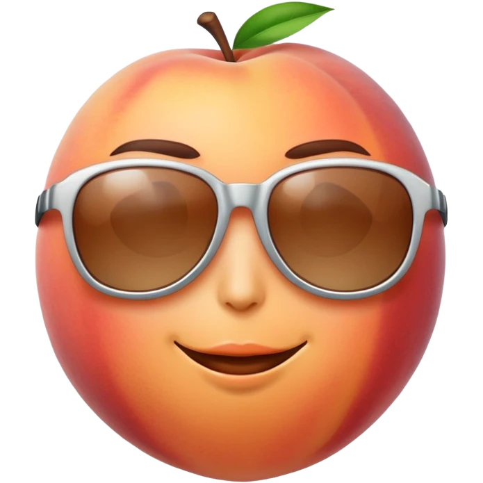 peach wearing sunglasses emoji