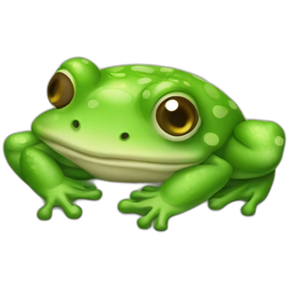 lazy frog emoji