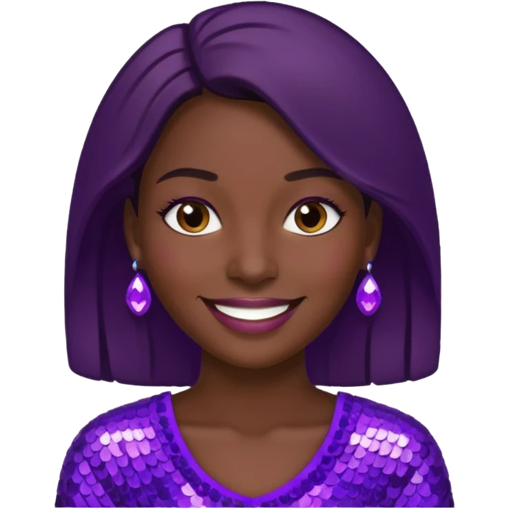 Paillete voilette emoji