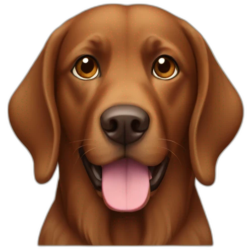 brown retriver emoji