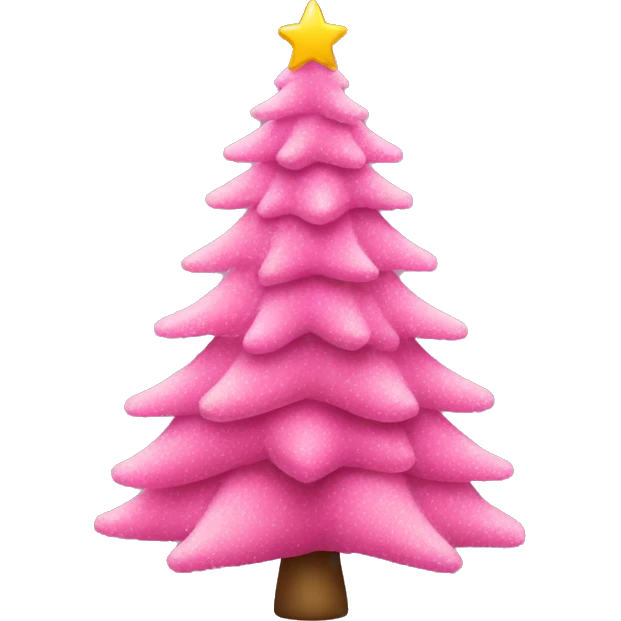 pink christmas tree emoji