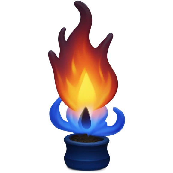 dark blue fire emoji