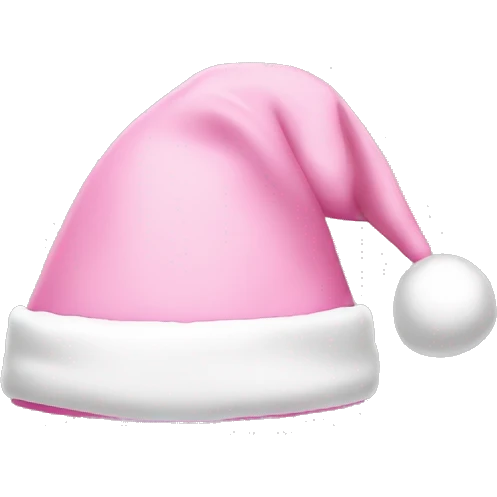light pink santa hat emoji