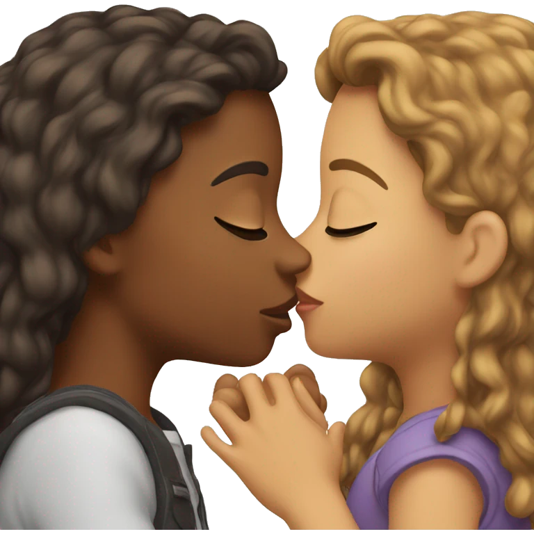 girls kissing  emoji