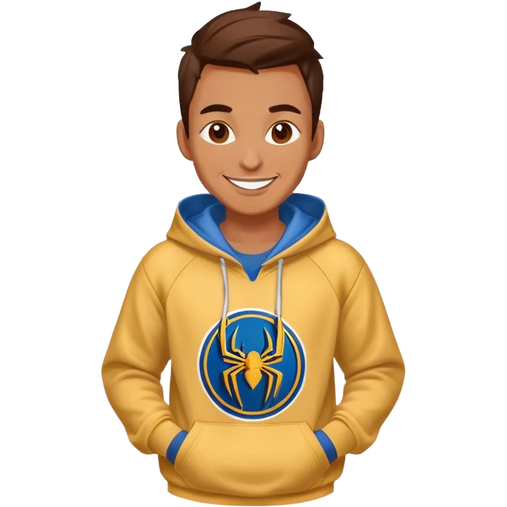Spider-Man wearing Denver Nuggets hoodie emoji