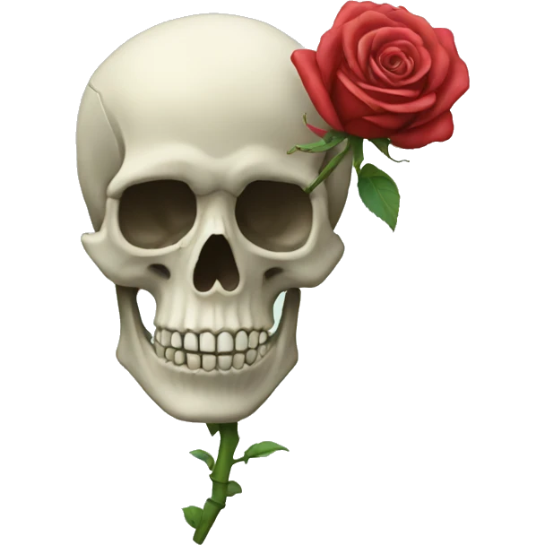 Skeleton Rose emoji
