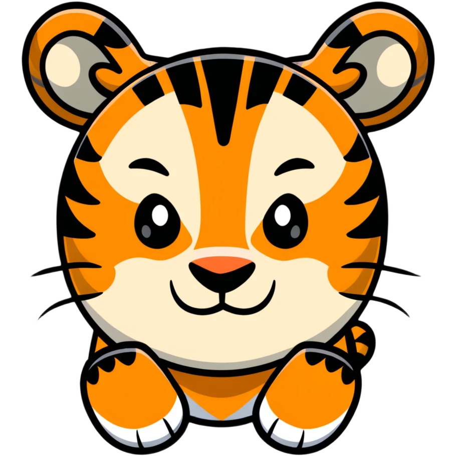 happy tiger face emoji