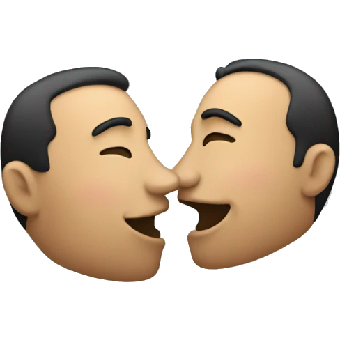 2 men kissing emoji