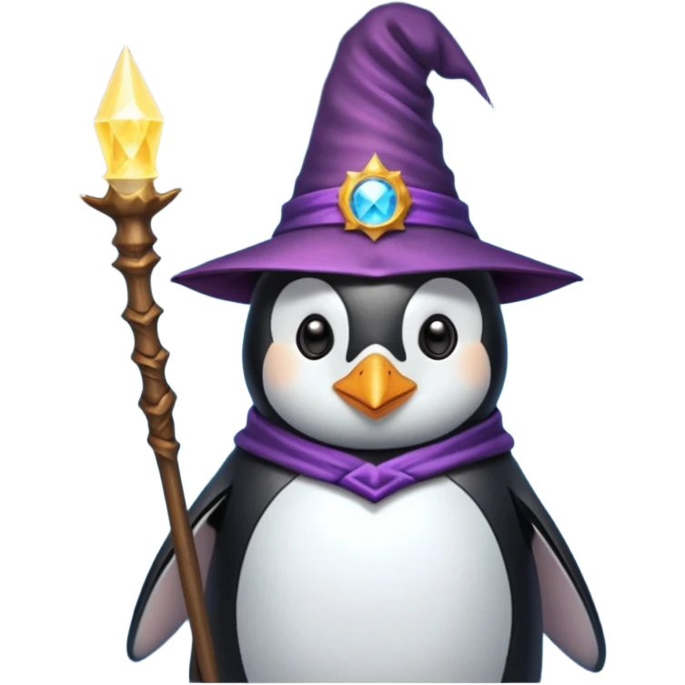 Penguin Wizard emoji
