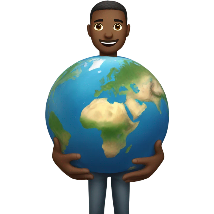 man holding the earth  emoji
