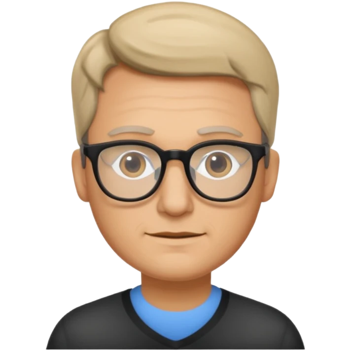 marketer man with glass emoji