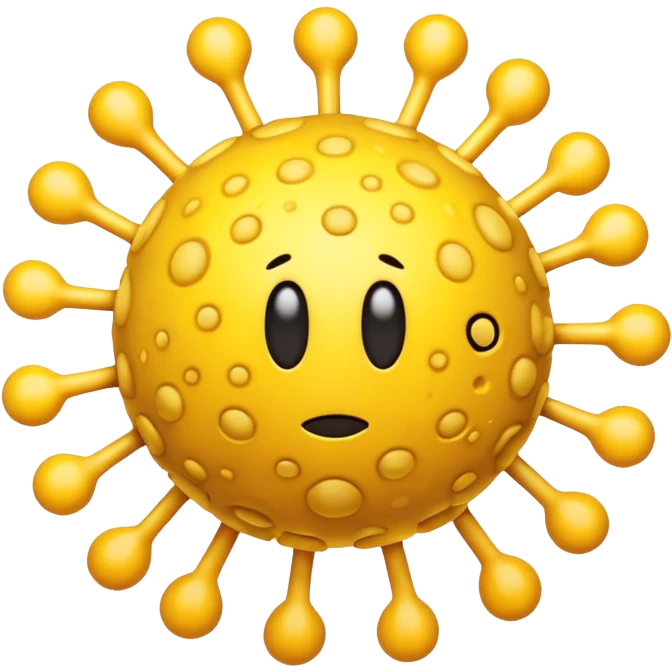 yellow virus emoji