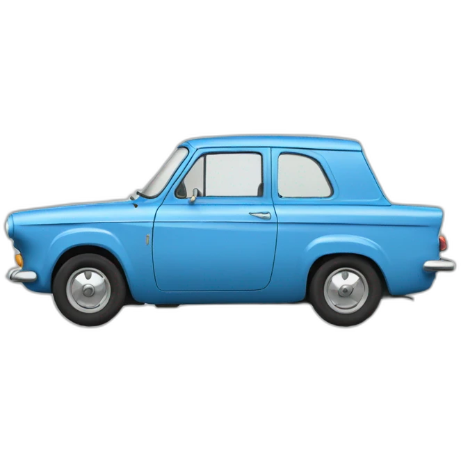 Blue Ford anglia 105E emoji