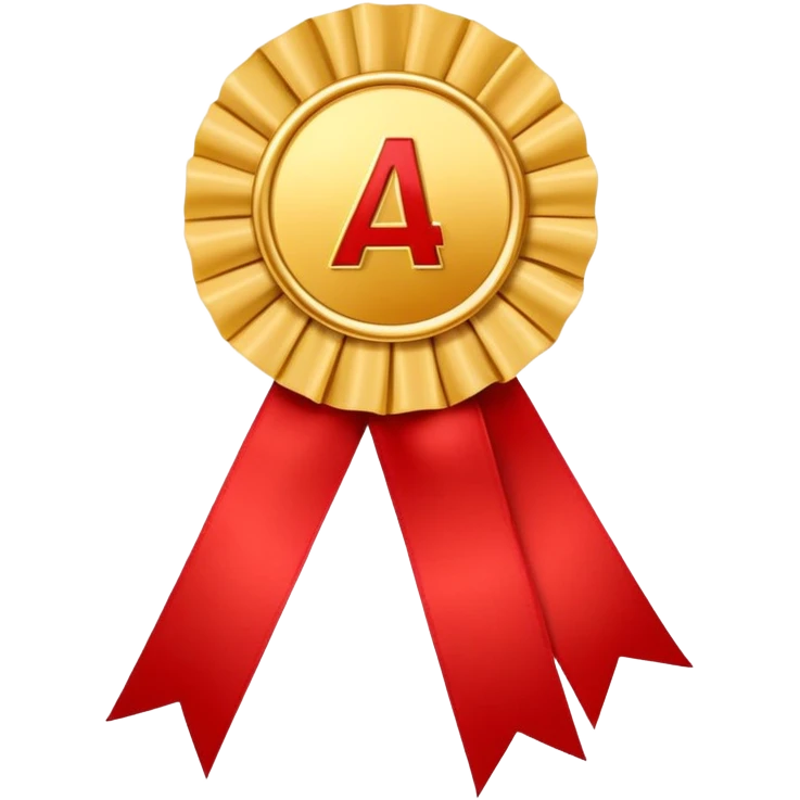a "1st" ribbon emoji