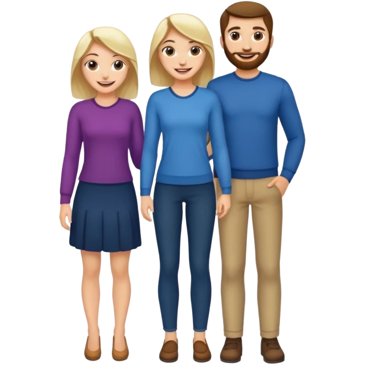 make her with no clothing full body and make him behind her  emoji