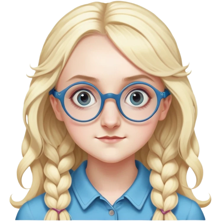 Evanna Lynch is Luna Lovegood in harry potter emoji