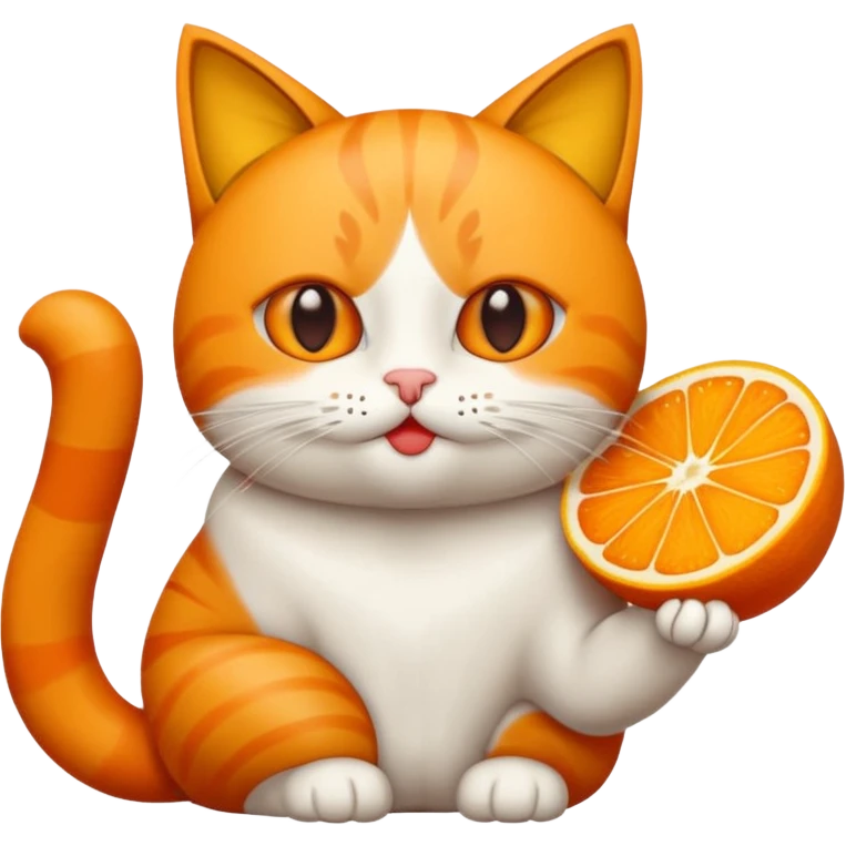 haz que un gato de color naranja esté lanzando un beso emoji