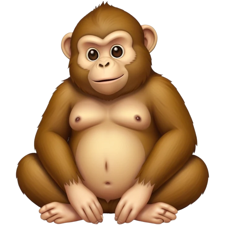 Fat stinky monkey  emoji