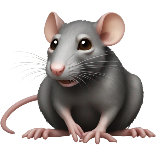 realistic rat scab from harry potter emoji