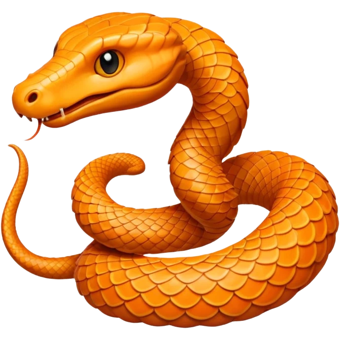 Serpent orange emoji
