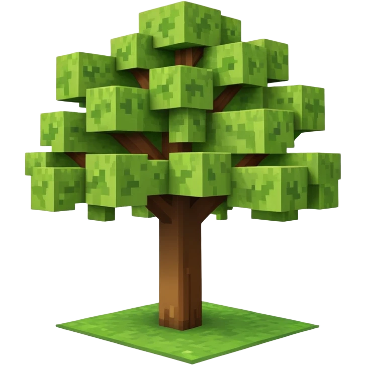 Minecraft tree emoji