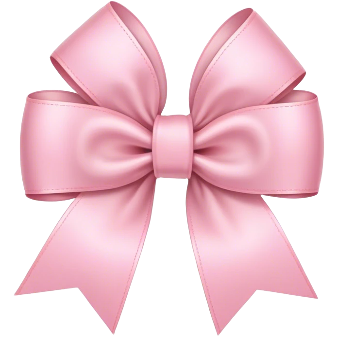 light pink ribbon bow emoji