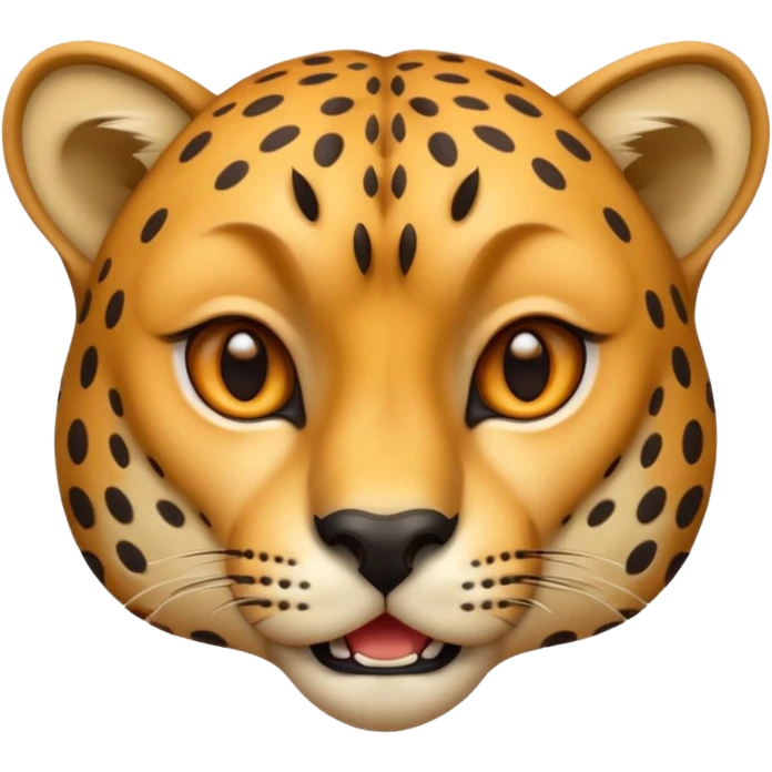 Tête de guépard qui exprime différentes émotions emoji