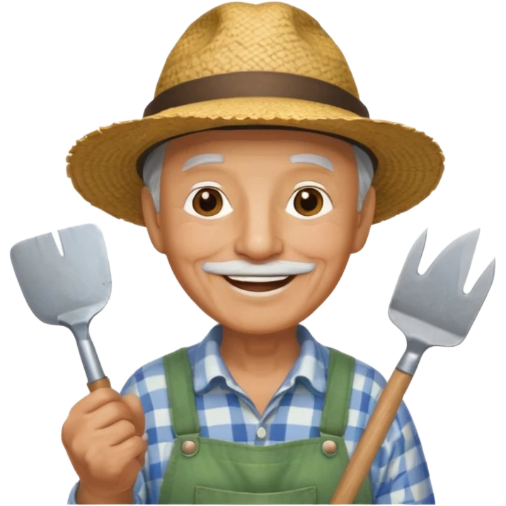 grandfather gardener emoji