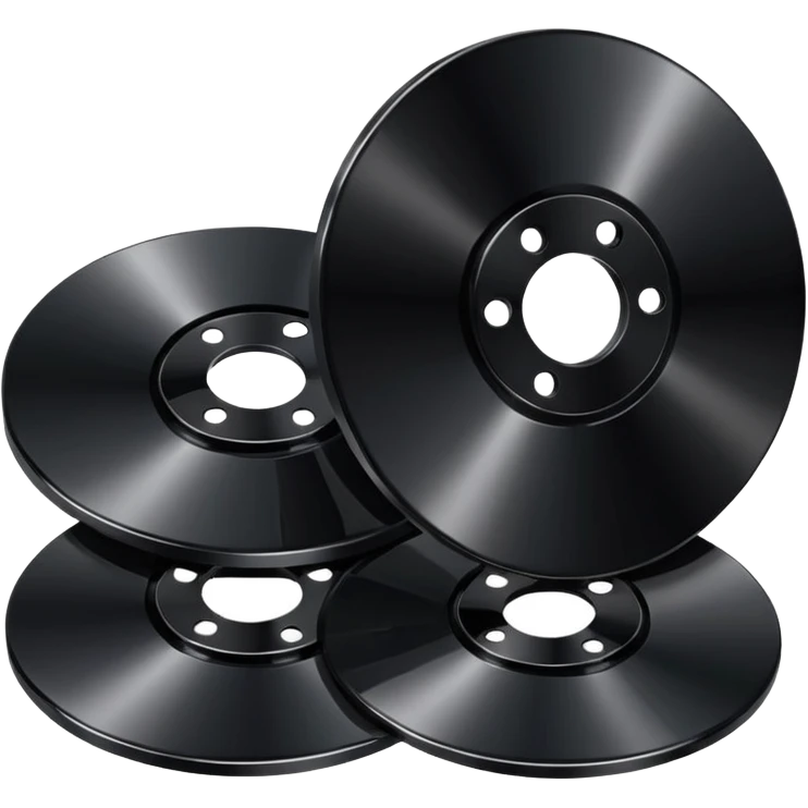 two black computer disk emoji