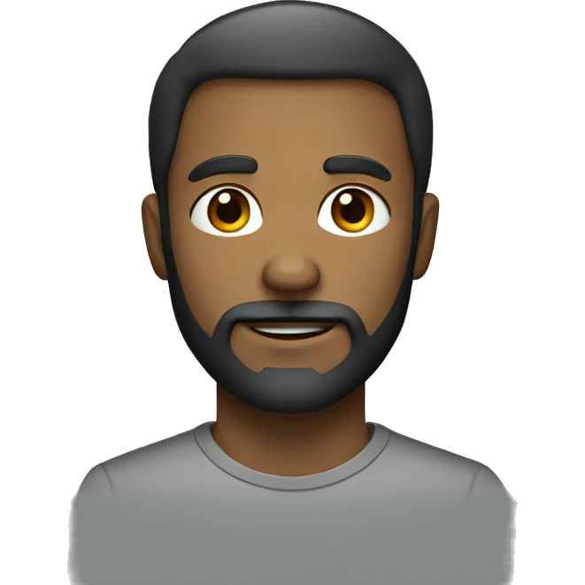 male portrait with beard emoji
