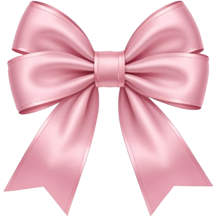 Cute pastel pink bow emoji
