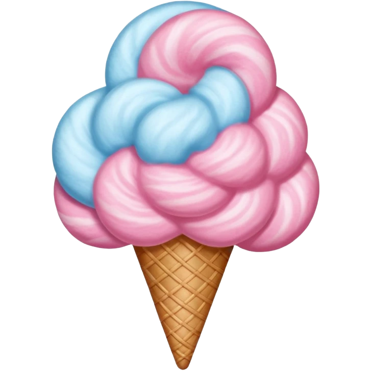 Create a cotton candy emoji without a face emoji