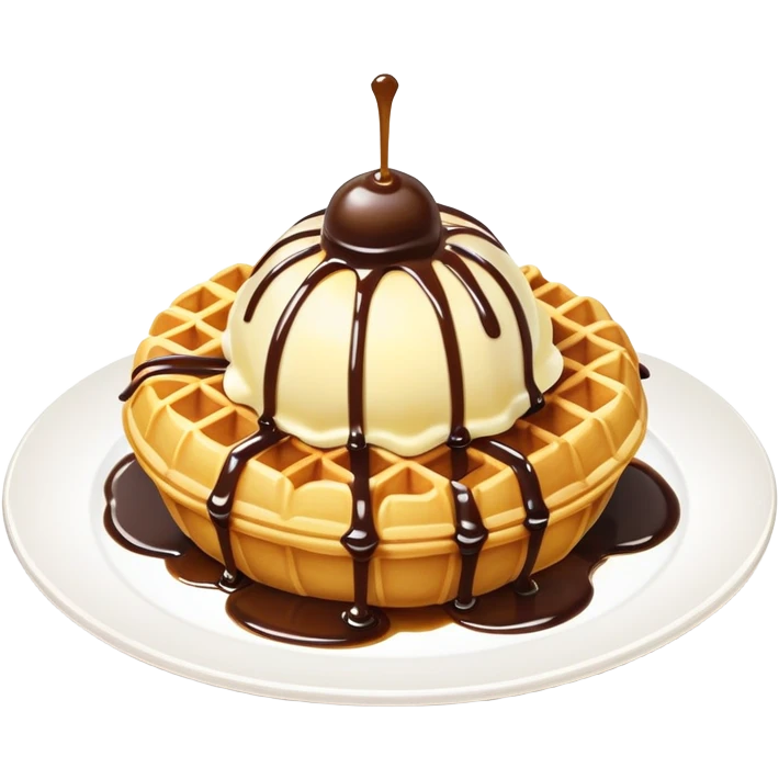 Hong Kong egg waffle (bubble waffle) folded with ice cream inside emoji